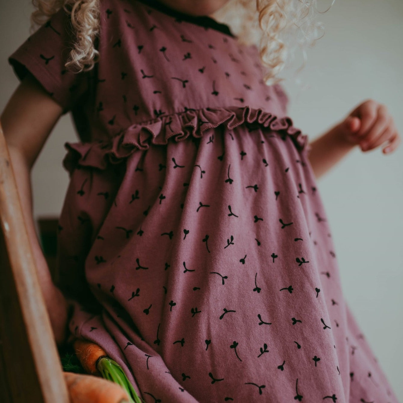 Seedling print dress