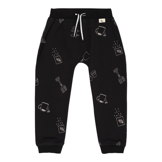 Sew and grow print joggers