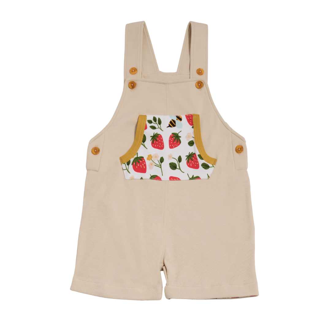 Strawberry fields short dungarees