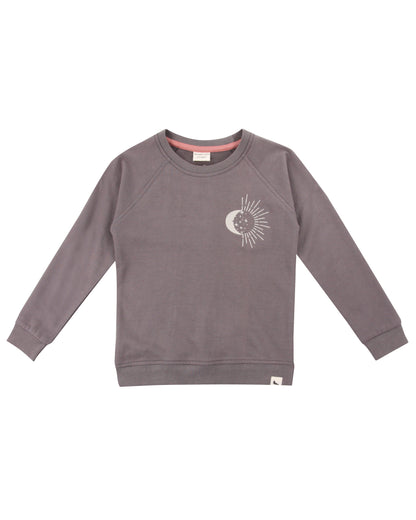 Moon motif sweatshirt