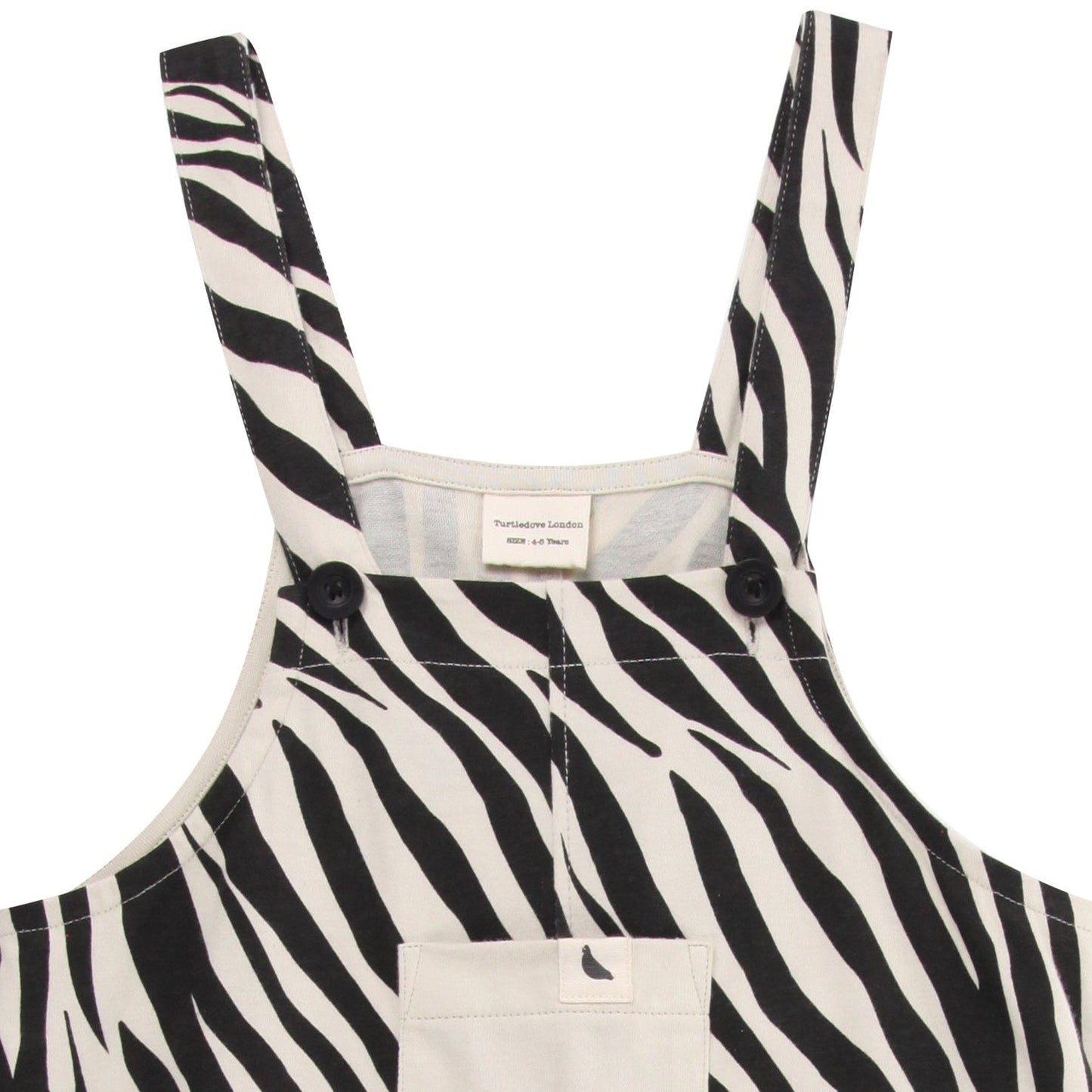 Zebra skin dungarees - resale