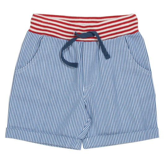 Ticking shorts - blue