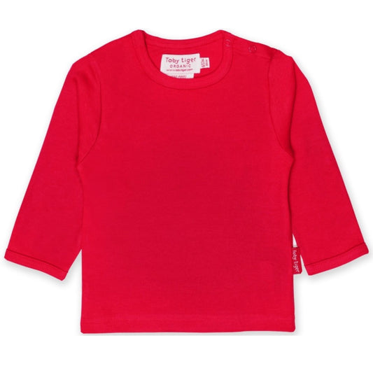 Toby Tiger long sleeve top - red