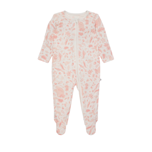 Gruffalo foxglove pink double zip sleepsuit