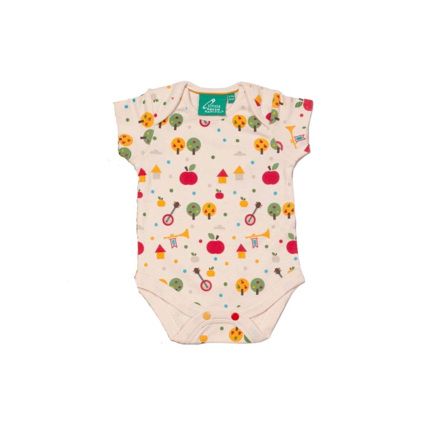 Apple tree short sleeve bodysuit
