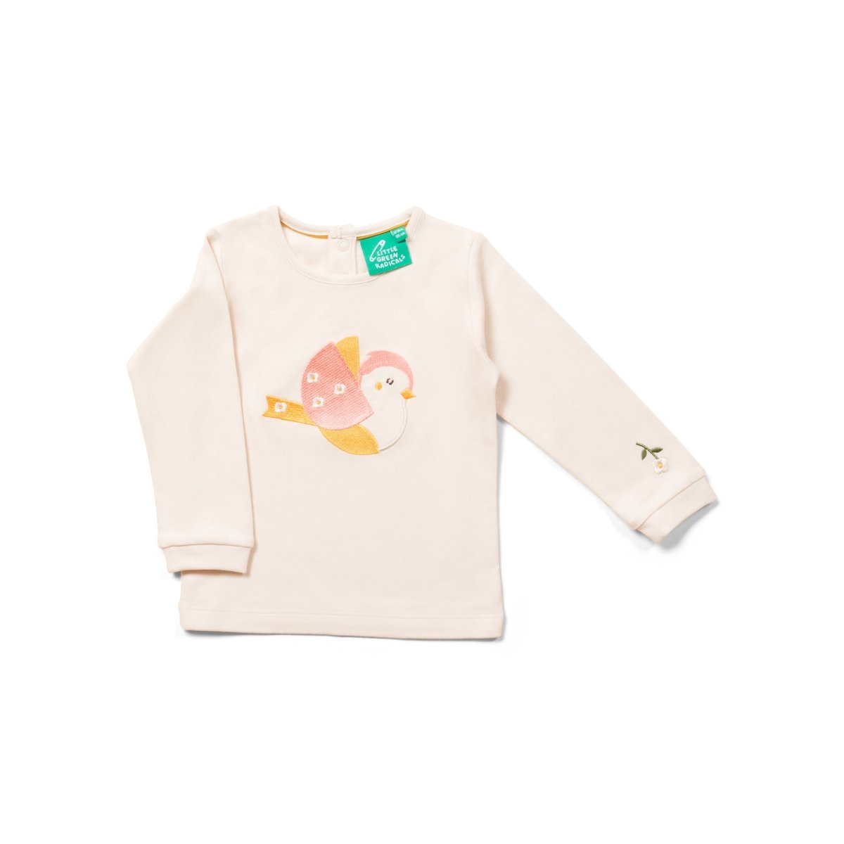 Autumn bird appliqué long sleeve t-shirt - Borro - rent baby kids clothes