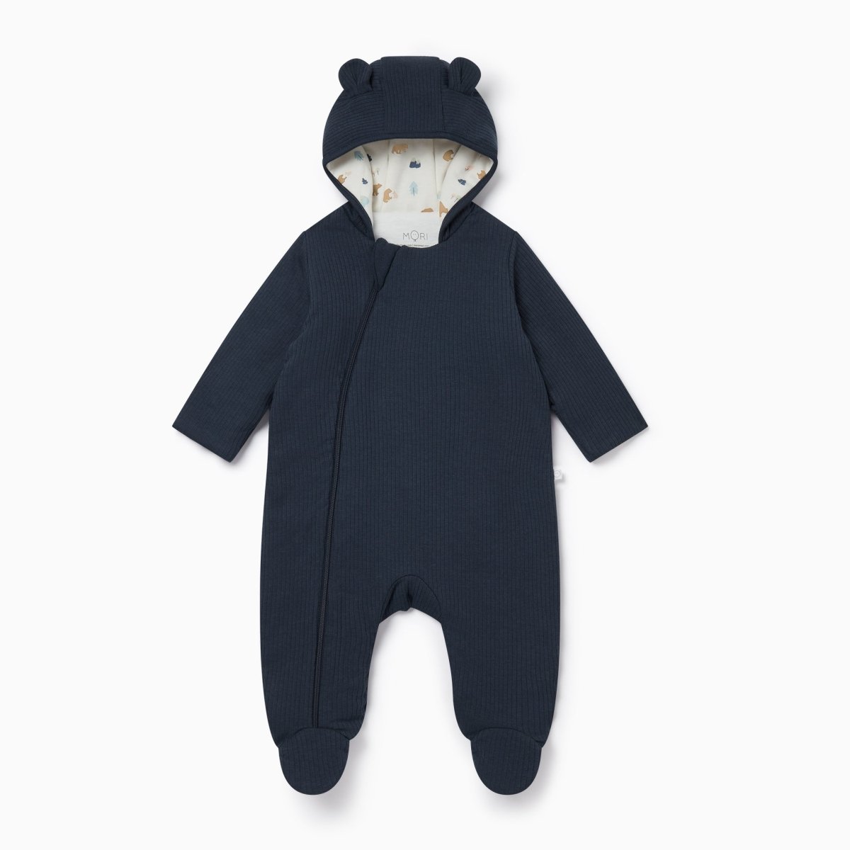 Bear print ribbed pramsuit - Borro - rent baby kids clothes