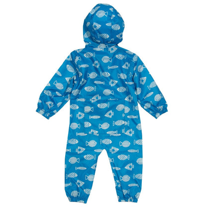 Blue fishes puddlepack suit - Borro - rent baby kids clothes