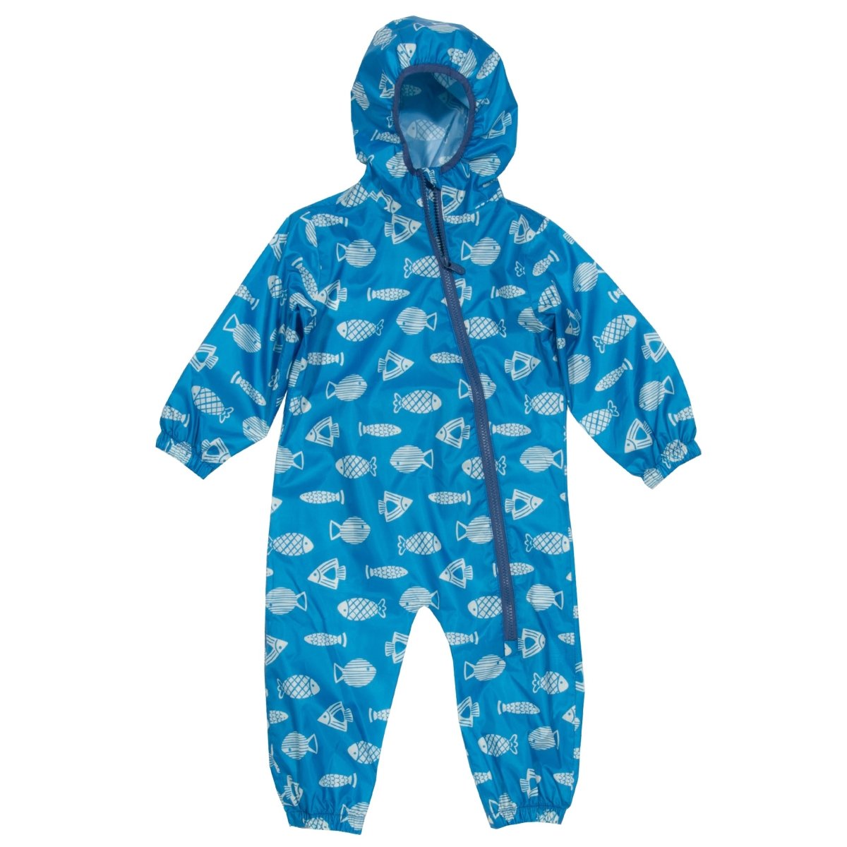 Blue fishes puddlepack suit - Borro - rent baby kids clothes