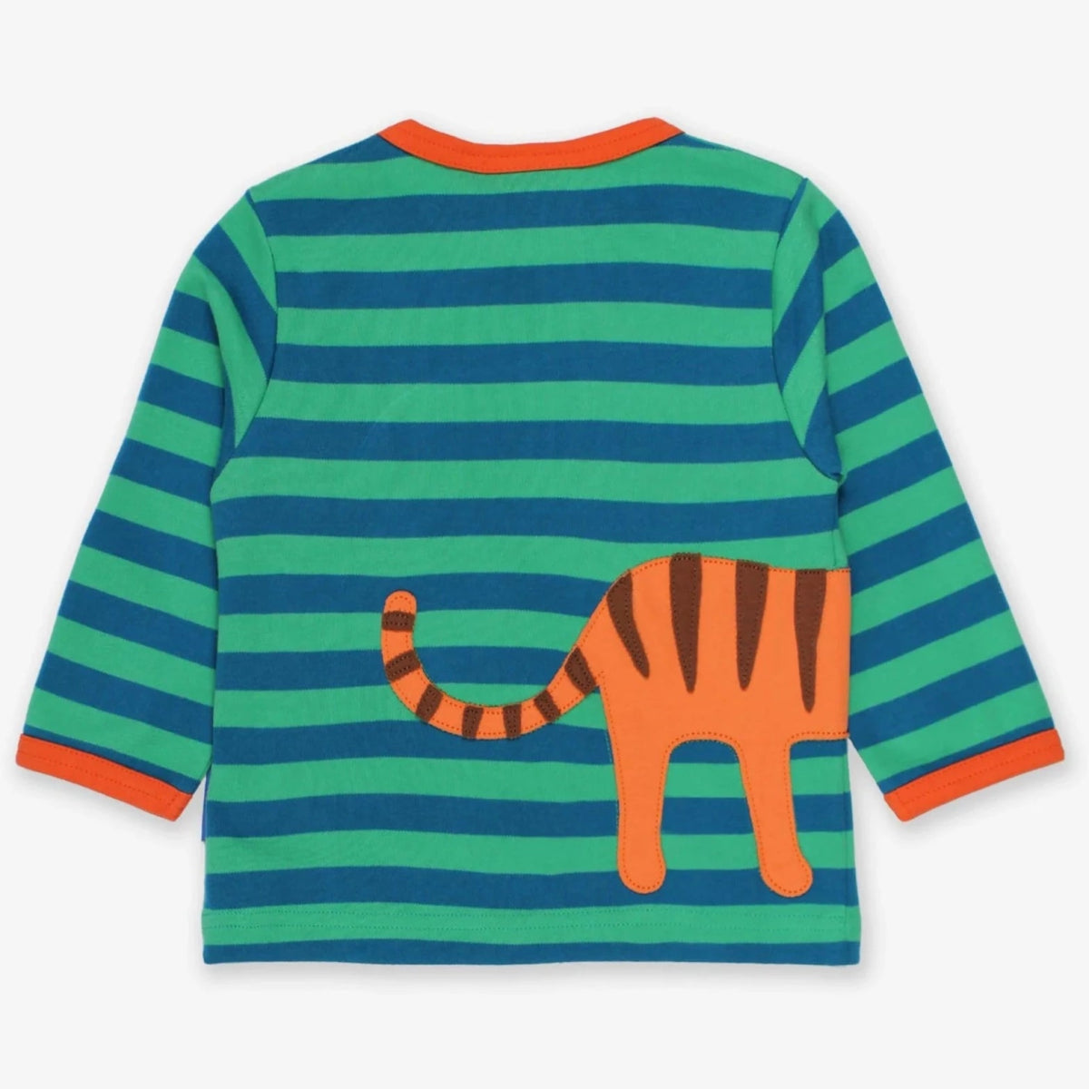 Born Free tiger appliqué long sleeve top - Borro - rent baby kids clothes