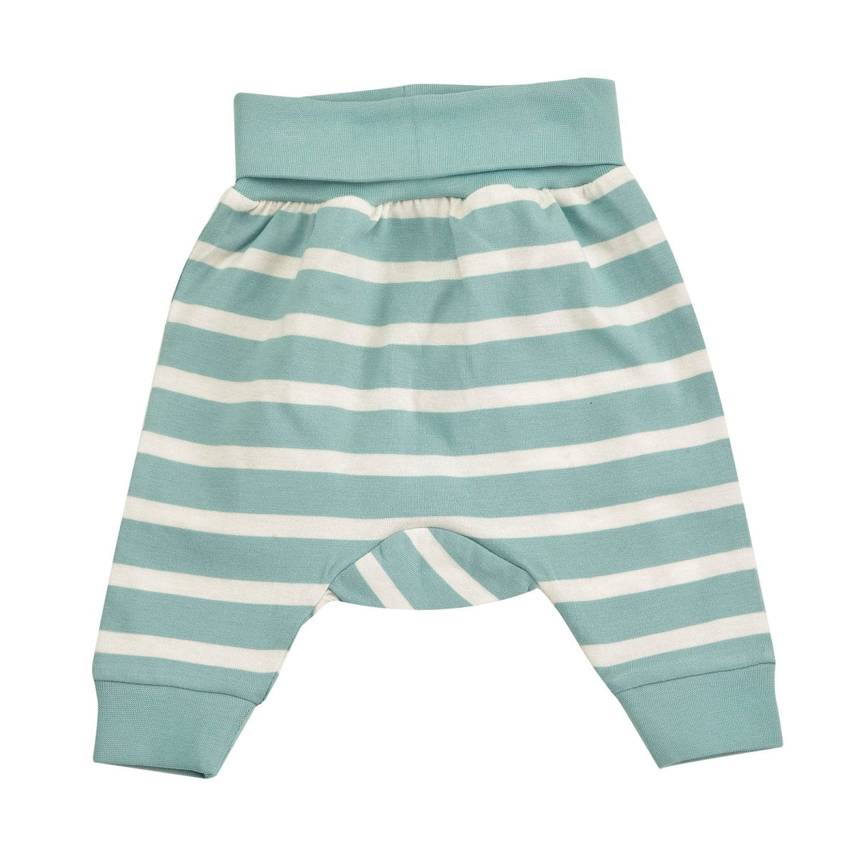 Breton stripe baby joggers - turquoise - Borro - rent baby kids clothes