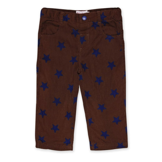 Brown star cord trousers - Borro - rent baby kids clothes