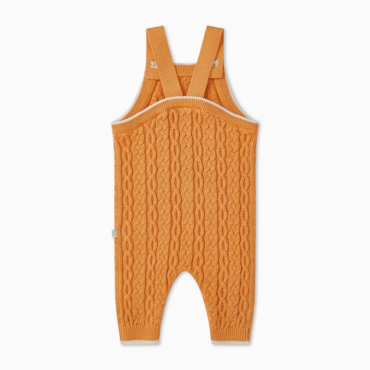 Cable knit dungarees - mustard - Borro - rent baby kids clothes