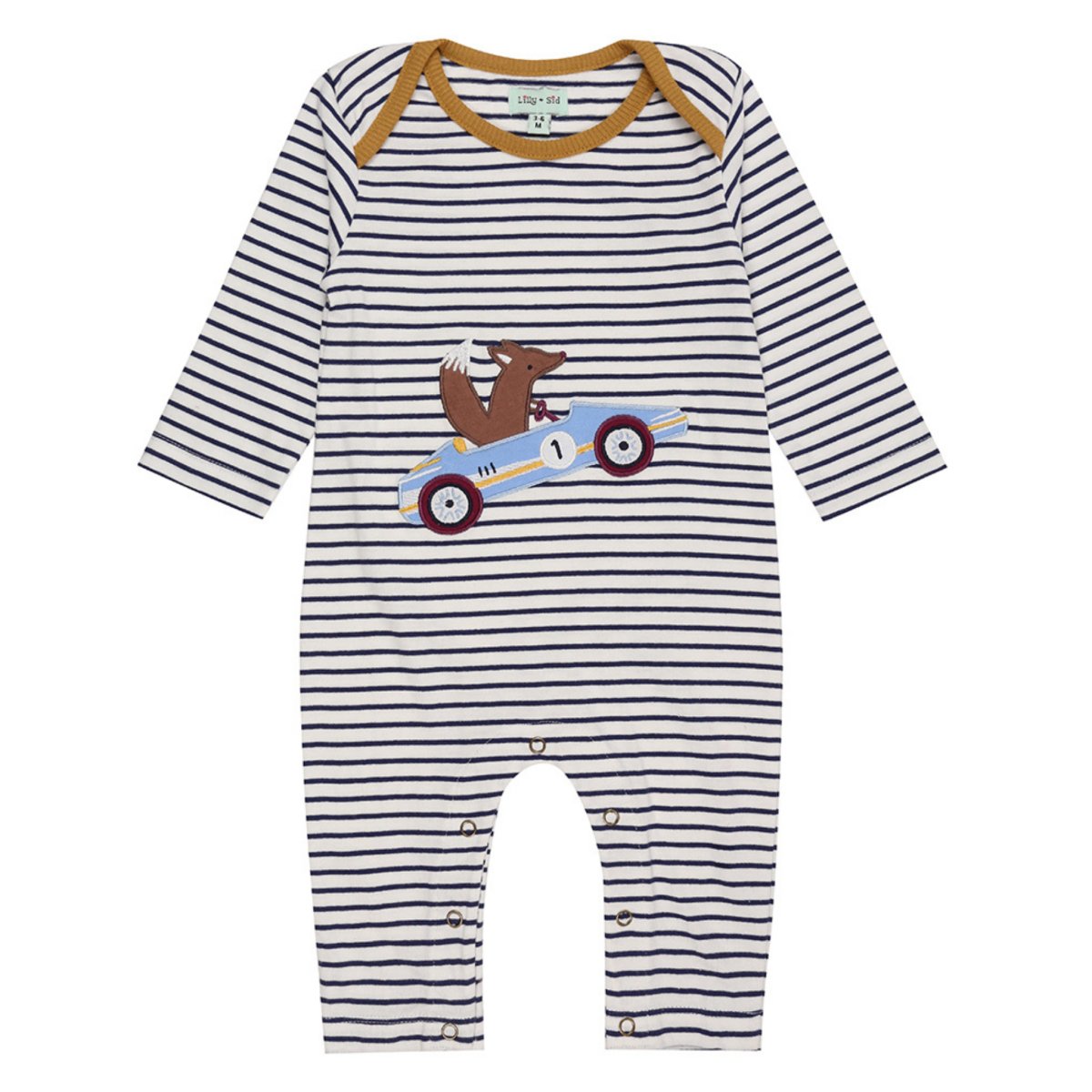 Car appliqué playsuit - Borro - rent baby kids clothes