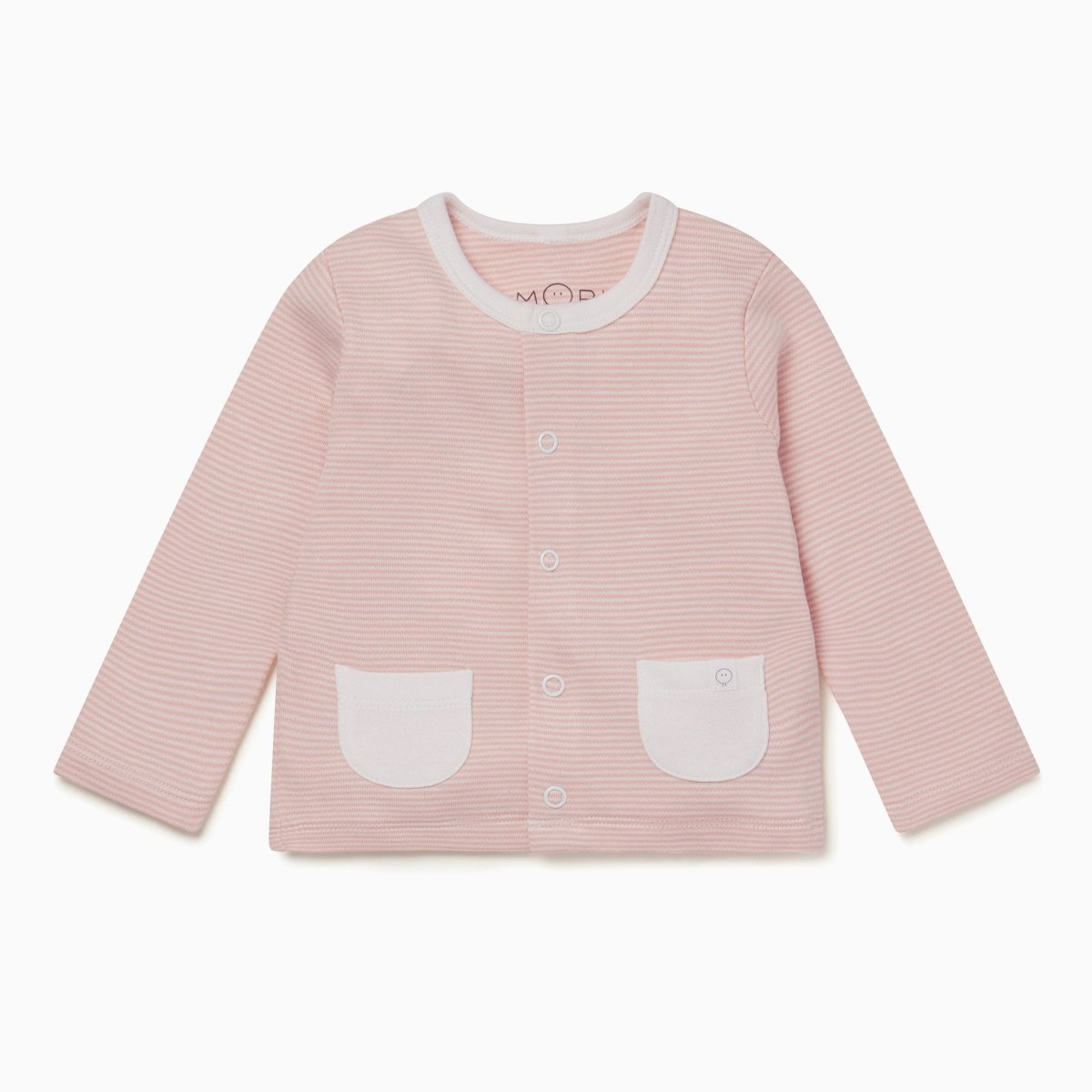 Cardigan - blush stripe - Borro - rent baby kids clothes