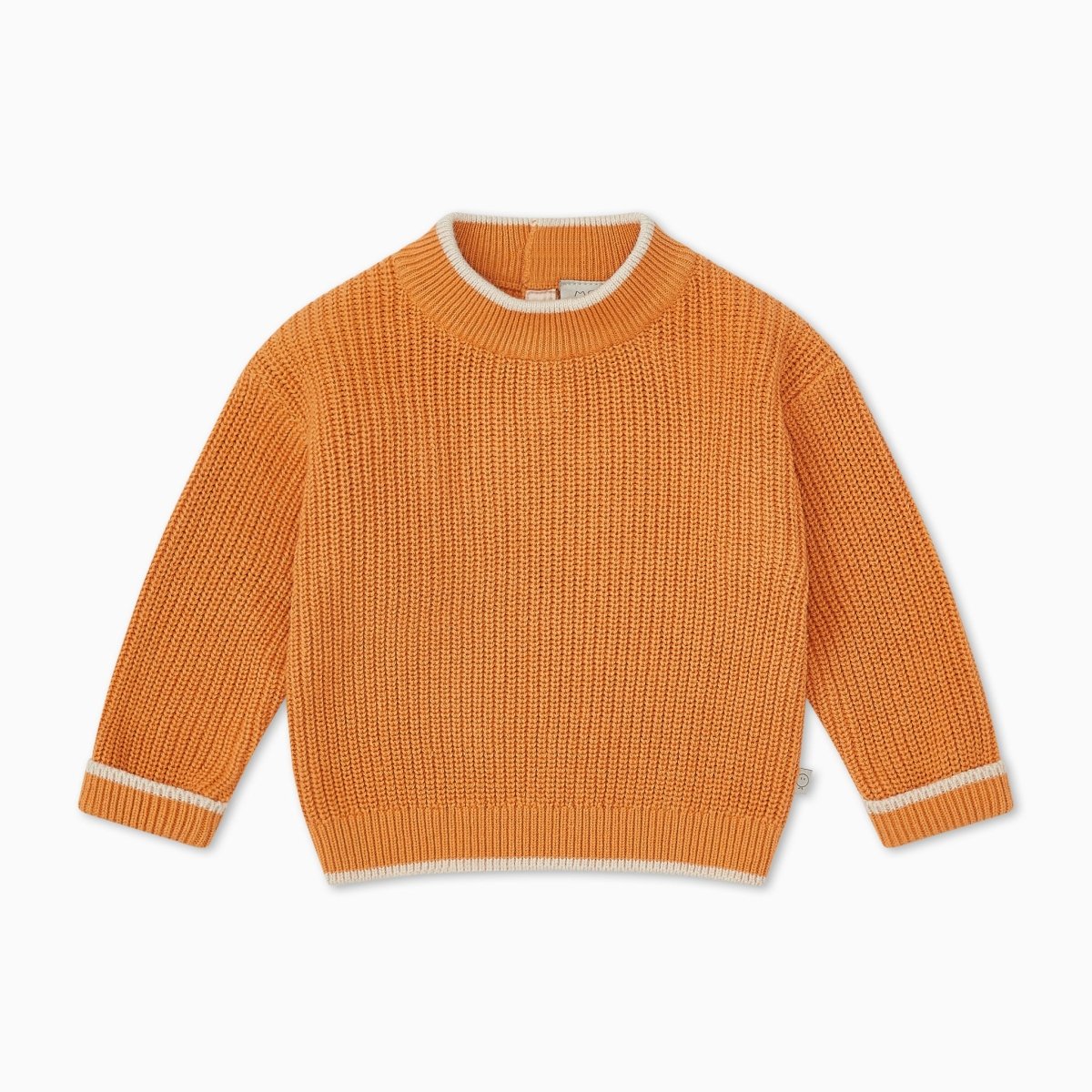 Chunky knit high neck jumper - oak - Borro - rent baby kids clothes