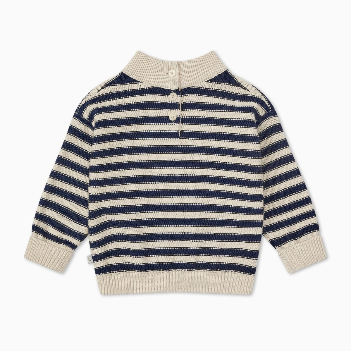 Chunky knit striped jumper - navy - Borro - rent baby kids clothes