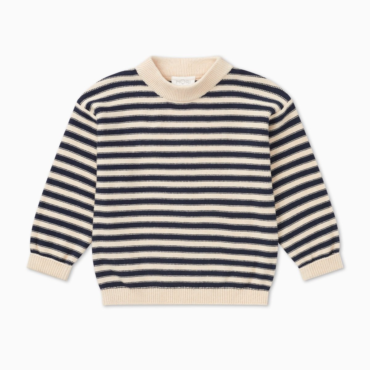 Chunky knit striped jumper - navy - Borro - rent baby kids clothes