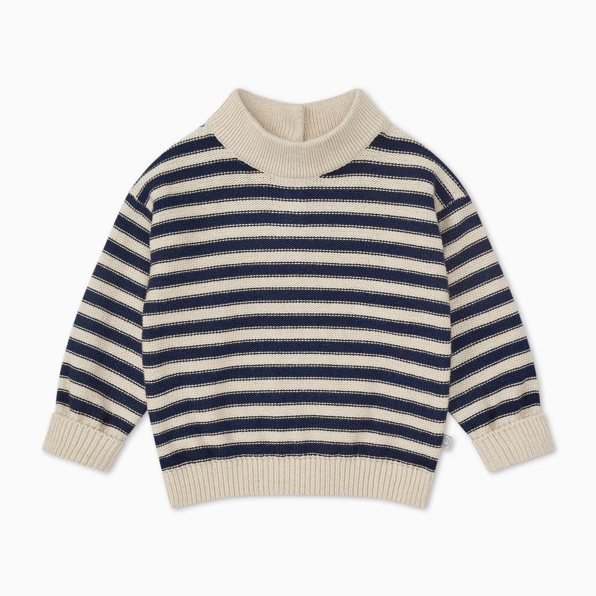 Chunky knit striped jumper - navy - Borro - rent baby kids clothes