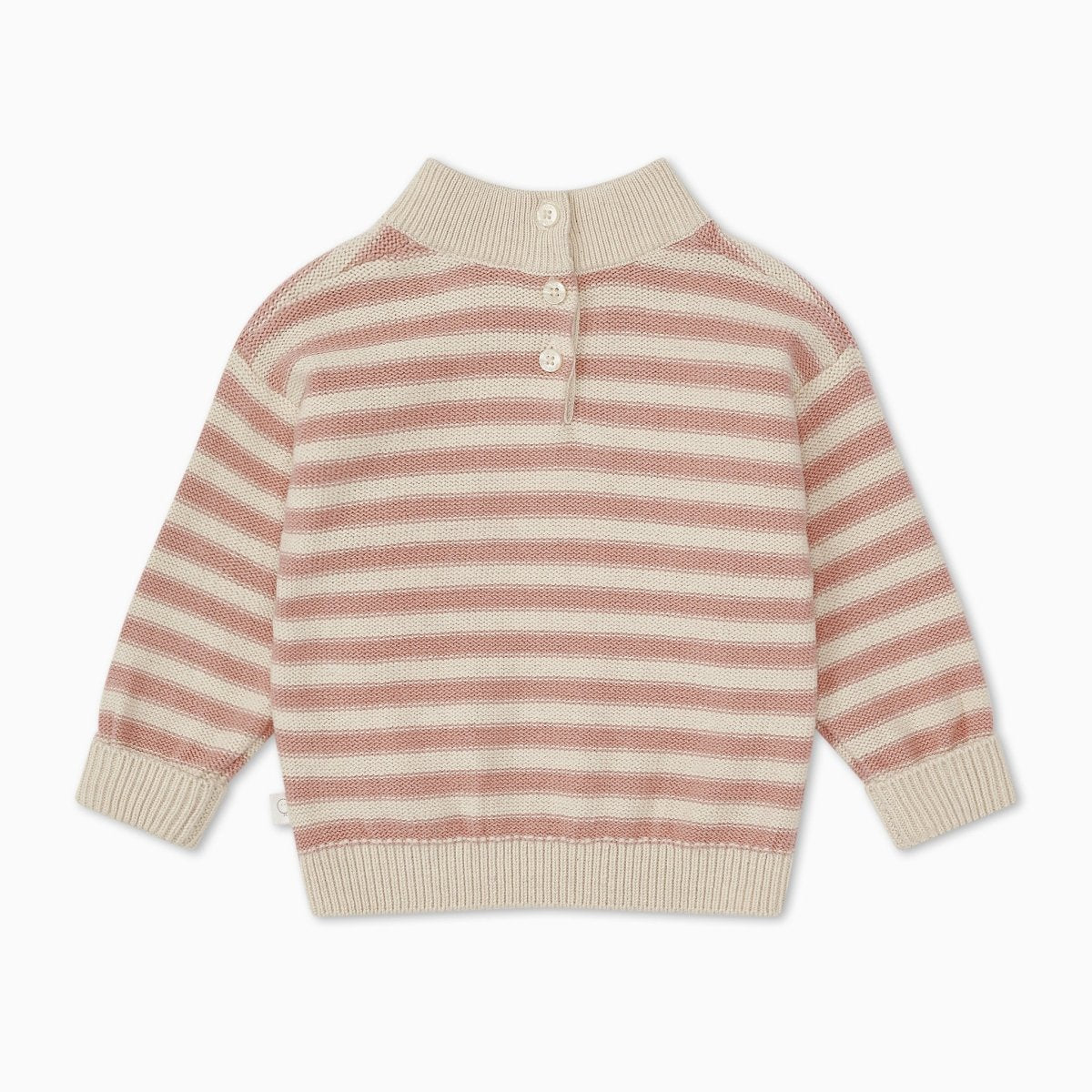 Chunky knit striped jumper - pink - Borro - rent baby kids clothes