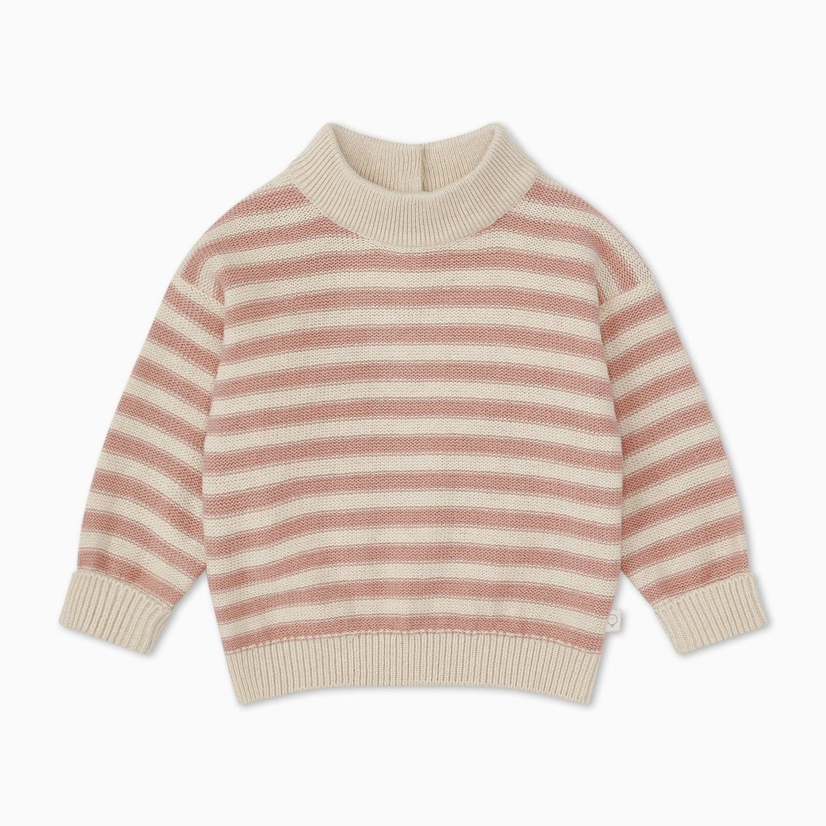 Chunky knit striped jumper - pink - Borro - rent baby kids clothes