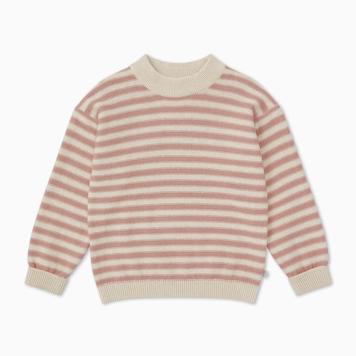 Chunky knit striped jumper - pink - Borro - rent baby kids clothes