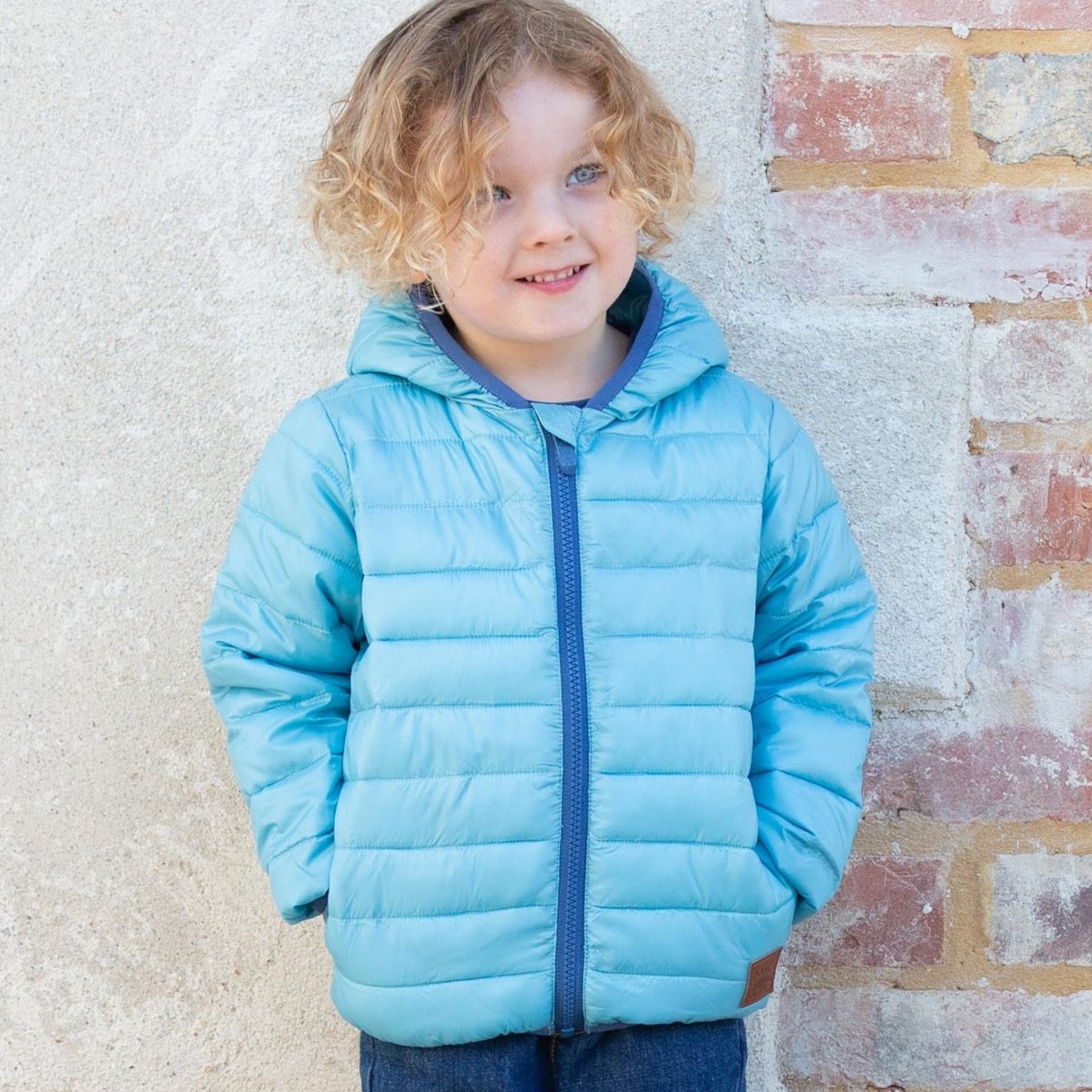 Cocoon coat - delphinium blue - Borro - rent baby kids clothes