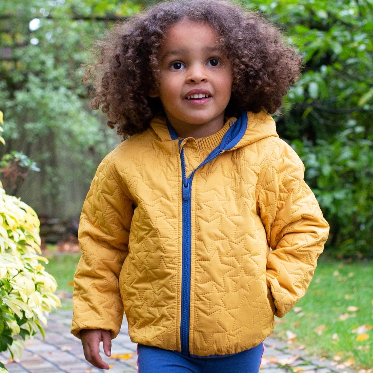 Cocoon coat - mustard yellow - Borro - rent baby kids clothes