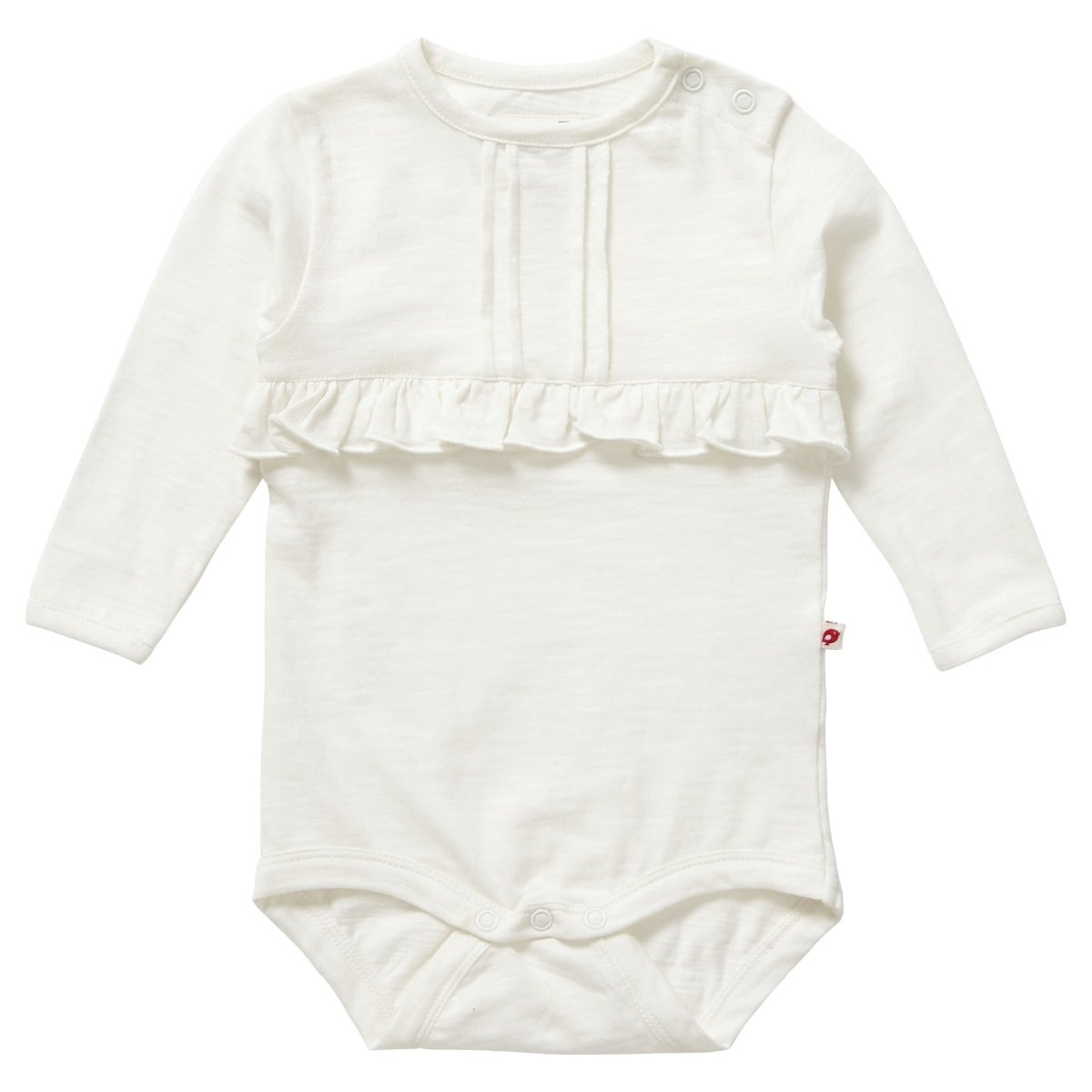 Cream slub long sleeve bodysuit - Borro - rent baby kids clothes