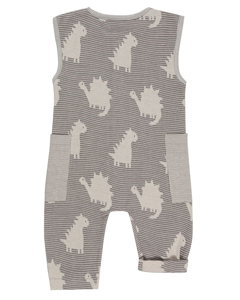 Dino reversible dungarees - Borro - rent baby kids clothes