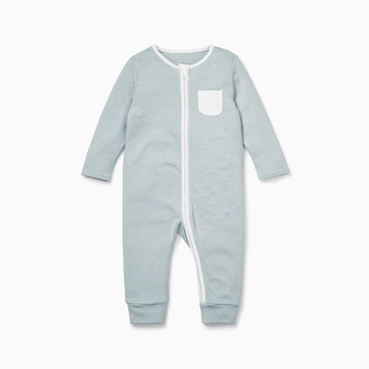 Double zip sleepsuit - blue stripe - Borro - rent baby kids clothes