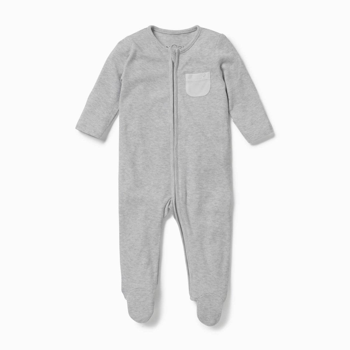 Double zip sleepsuit - grey - Borro - rent baby kids clothes