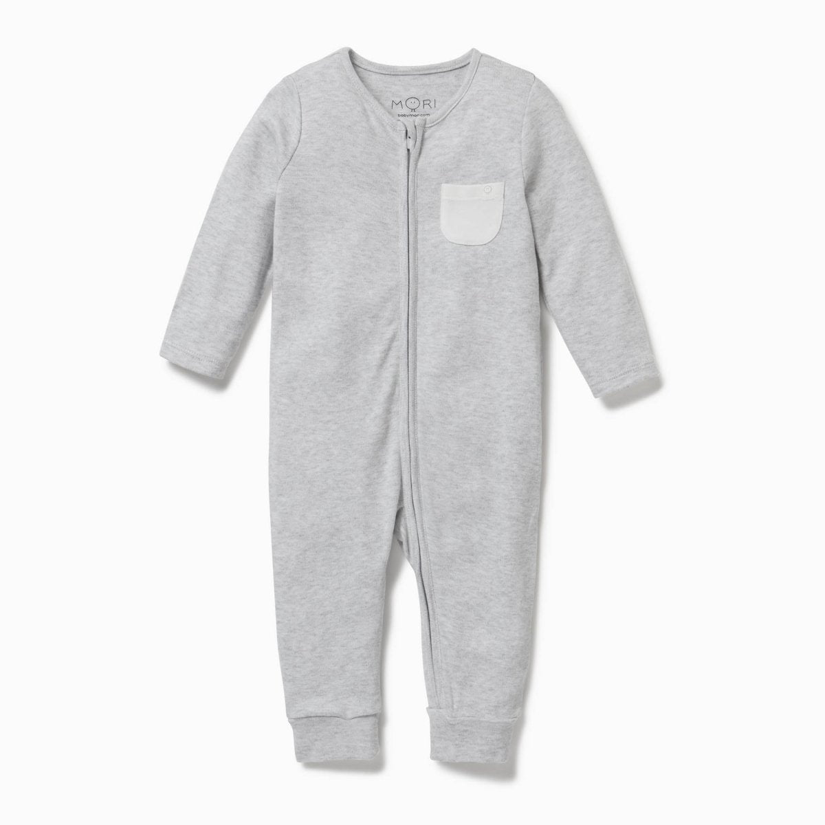 Double zip sleepsuit - grey - Borro - rent baby kids clothes