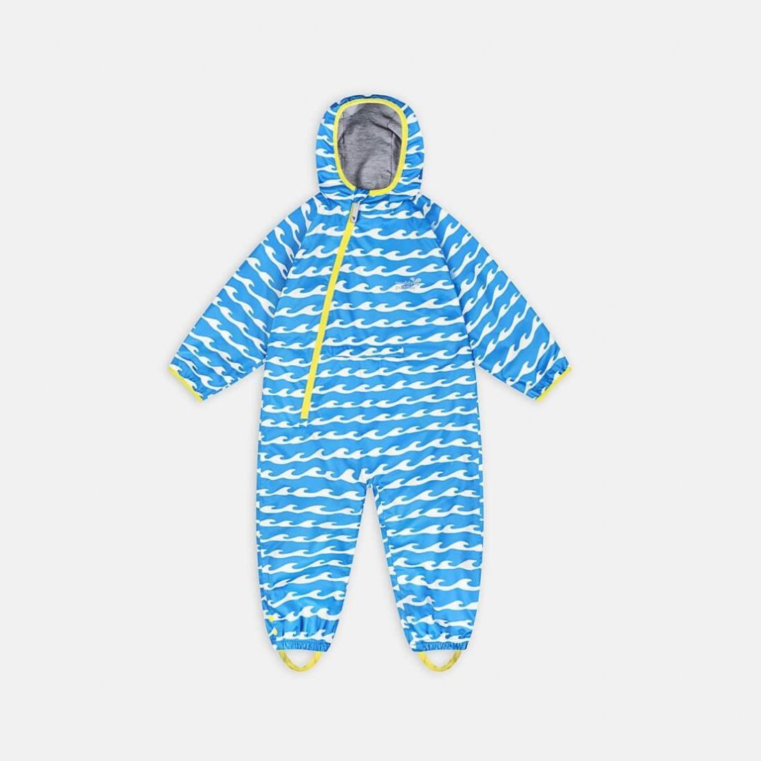 Ecolight blue waves puddlesuit - Borro - rent baby kids clothes