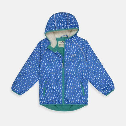 Ecosplash coat - blue raindrops - Borro - rent baby kids clothes