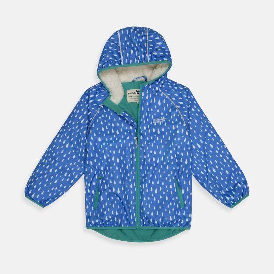 Ecosplash coat - blue raindrops - Borro - rent baby kids clothes