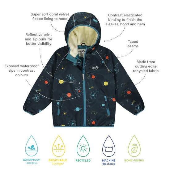 Ecosplash coat - cosmic - Borro - rent baby kids clothes