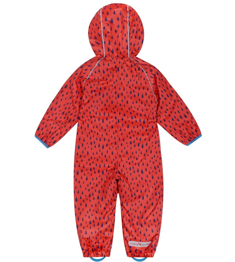 Ecosplash red raindrops puddlesuit - Borro - rent baby kids clothes