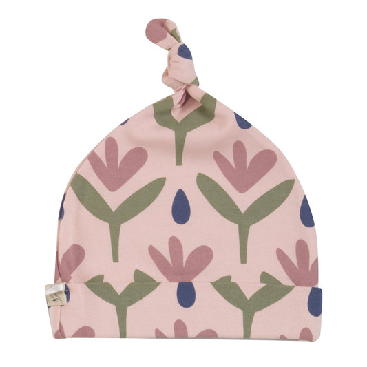 Floral pink knotted hat - Borro - rent baby kids clothes