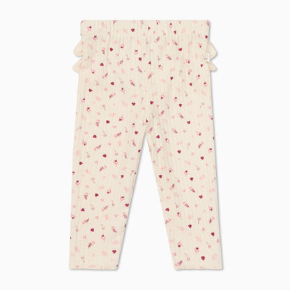 Floral ribbed frilled leggings - Borro - rent baby kids clothes