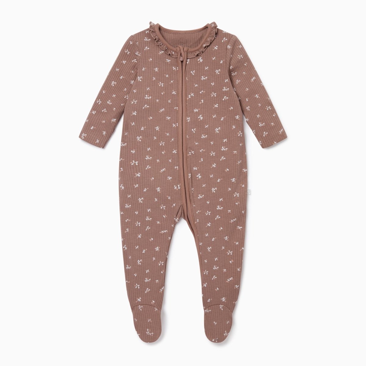 Floral ribbed zip sleepsuit - Borro - rent baby kids clothes