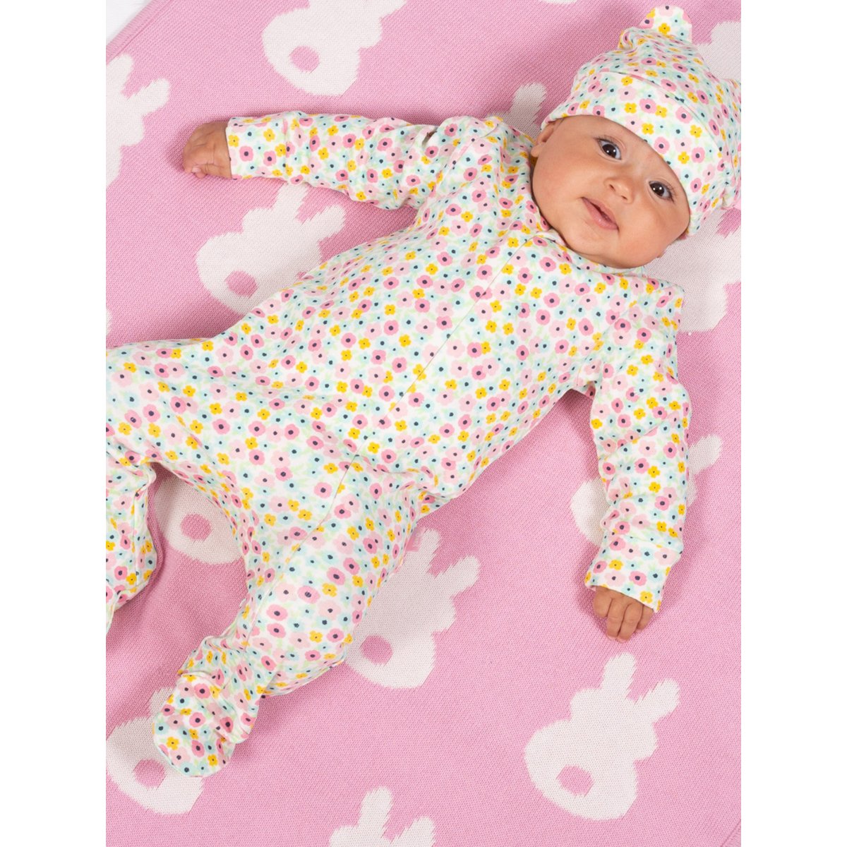 Flower time zip sleepsuit - Borro - rent baby kids clothes