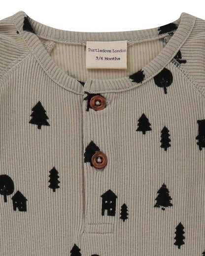 Forest bear playsuit - Borro - rent baby kids clothes