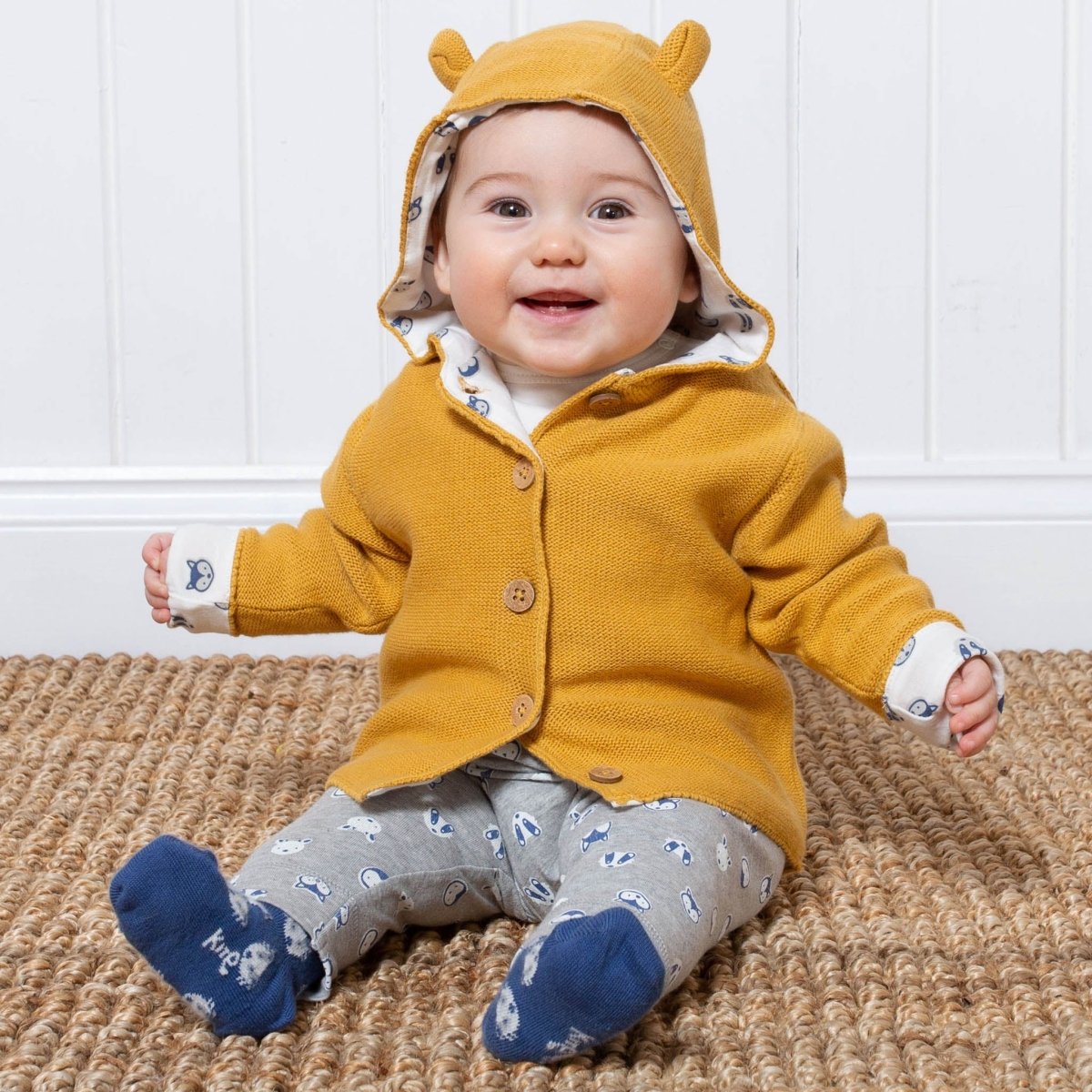 Forest friends knit jacket - Borro - rent baby kids clothes