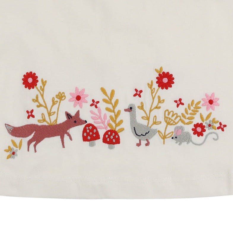 Foxes embroidered playset - Borro - rent baby kids clothes