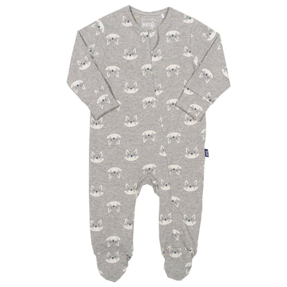 Foxy zip sleepsuit - grey - Borro - rent baby kids clothes