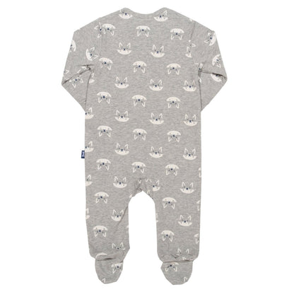 Foxy zip sleepsuit - grey - Borro - rent baby kids clothes