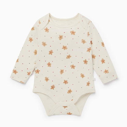 Gingerbread long sleeve bodysuit - Borro - rent baby kids clothes