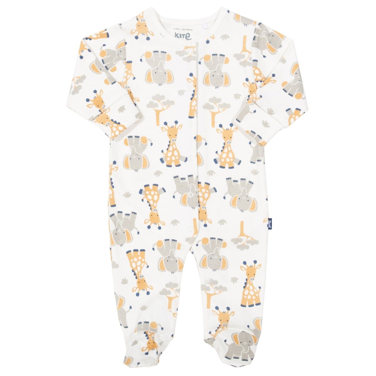 Giraffe and ele sleepsuit - Borro - rent baby kids clothes