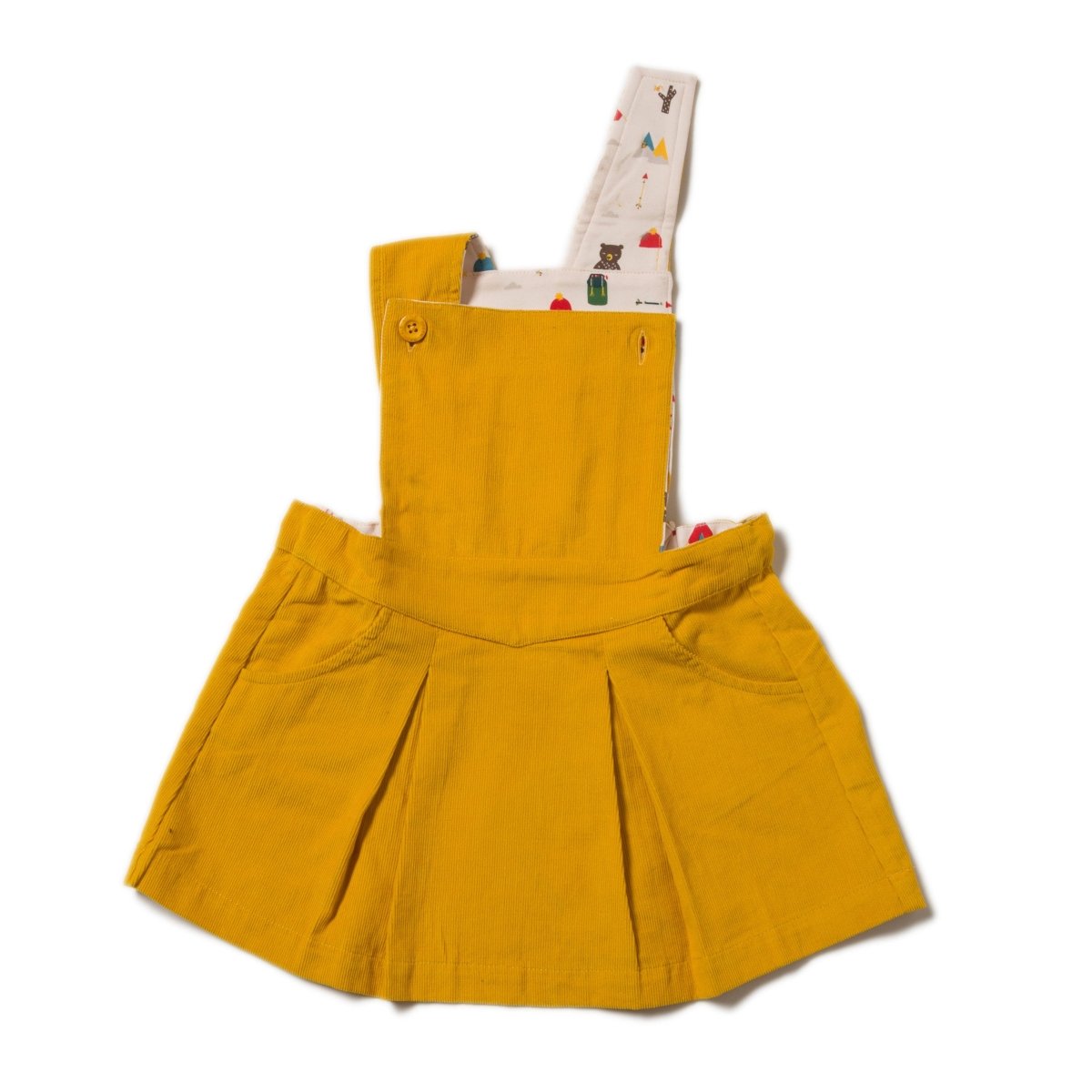 Gold cord pinafore dress - Borro - rent baby kids clothes